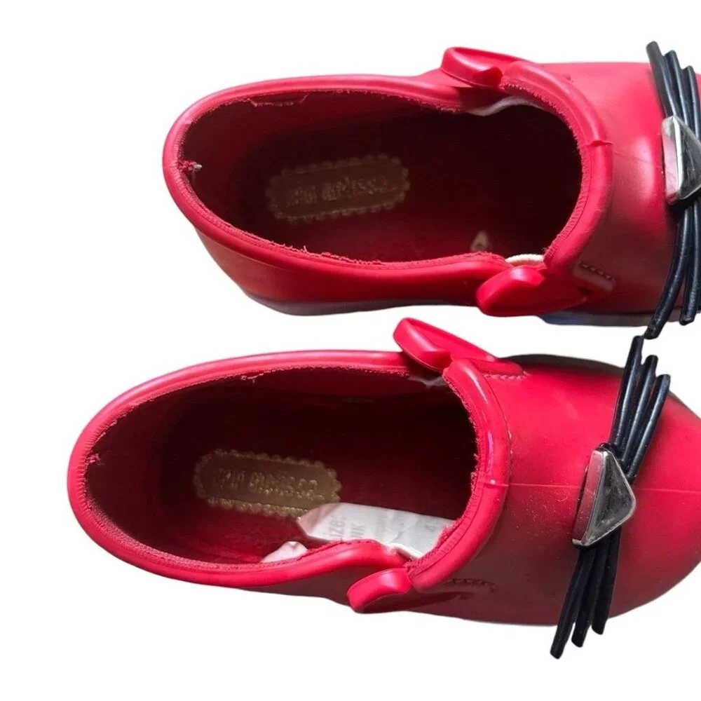 Mini Melissa Toddler Pink Cat Shoes Size 5